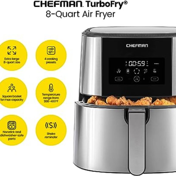 Chefman 8 qt. Air Fryer - Picture 2 of 3